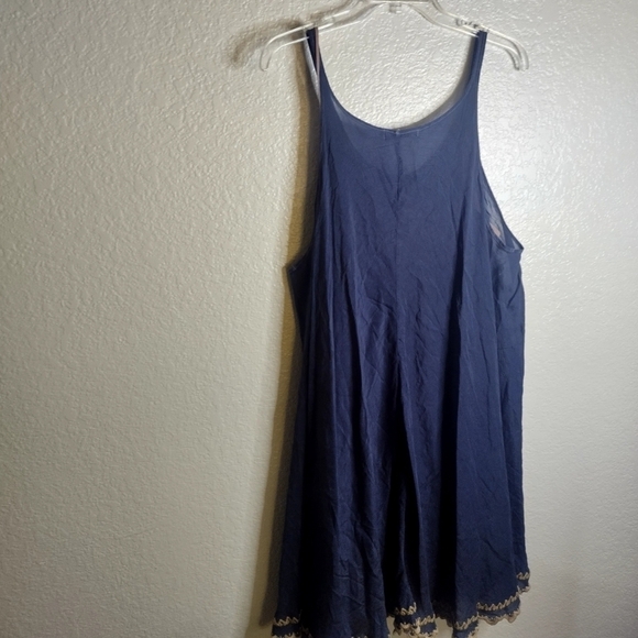 Johnny was embroidered boho sleeveless tank mini dress sz L - Picture 7 of 8